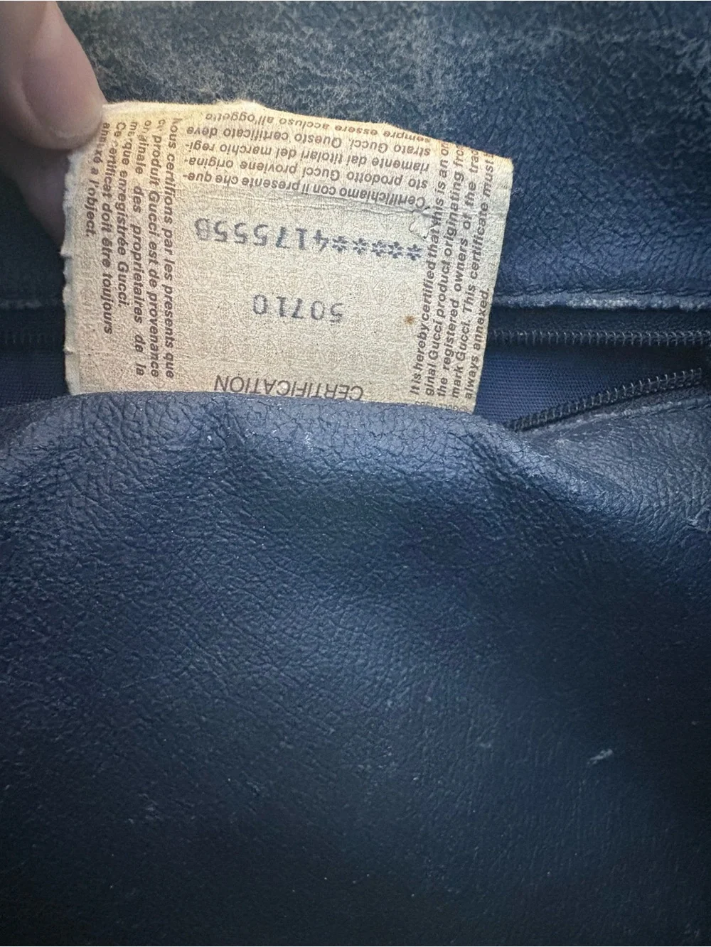 Vintage Gucci Navy GG Supreme Boston Bag - 1983 Archival Piece